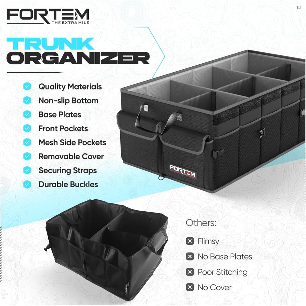 Trunk Organizer For SUV Car Trunk Organizer, Foldable Storage, Car Accessories f - Picture 7 of 7